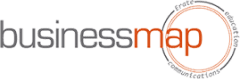 BusinessMap logo on black background.